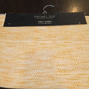 Rachel Zoe Mustard Woven Table Runner